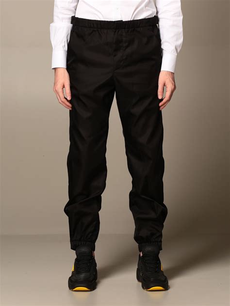 prada pants black|Prada nylon pants.